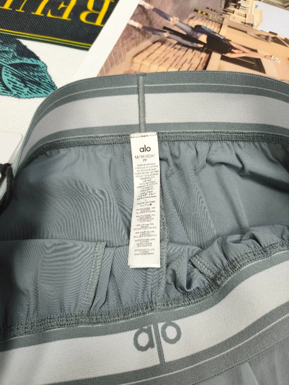 Steel Grey Suit Up Trouser From Alo Yoga💥Cool Girl Straight Leg Pants Regular😎 - Picture 5 of 8
